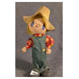 Folksy Farmer Cloth Doll Figurine