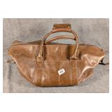Brown Leather Duffel Bag