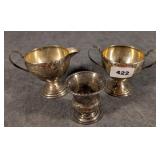 Sterling Weighted Cream, Sugar, & Urn