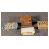 4 Trinket Boxes: Stone, Paper, & Porcelain