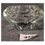 Faceted Glass Bowl in Murano Taste