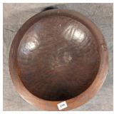 Large Asian Carved Wooden Bowl