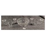 Fostoria American Console Set - Bowl Water Damaged