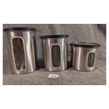 3 Simplehuman Quick View Canisters