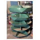 Vintage Revolving 5 Tier Metal Hardware Bin