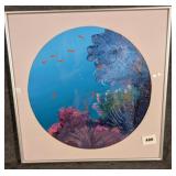 Bob Rankin Coral Reef Scene Acrylic on Paper