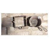 Cast Iron Stover Waffle Iron & Smelt Pot