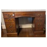 Mahogany Desk Finished on all 4 sides