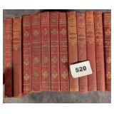 Group of Red Antique Books