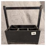 Black Painted Cutlery Caddy