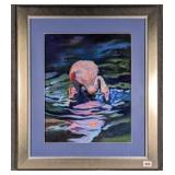 Joann Couch Pastel of Flamingo
