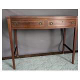 Federal Style Inlaid Bow Front Dressing Table