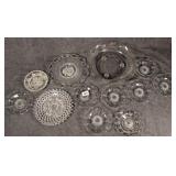 Glass Serving Dishes Inc Lattice Edge & Pattern Gl