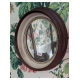 Victorian Oval Shadowbox Mirror