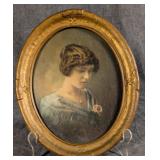 Early 20th Century Gilt Framed Portrait of a Lady