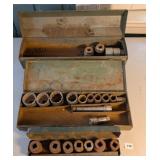 3 Boxes of Large Socket Wrench Sockets
