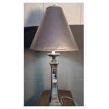 Silvered & Mirrored Table Lamp w/ Issues