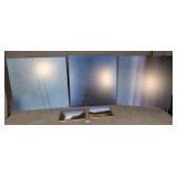 Group of Blurred Horizon Mounted Photo Art