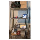 Garage - Metal Shelf & Contents See All Photos