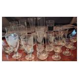 Group of Clear Glass Drinkware