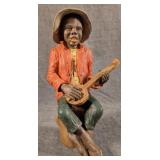 Dorothy Philibert Banjo Boy Sculpture - Repaired
