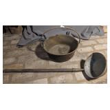 Antique Brass Bucket & Ladle