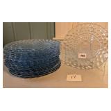17 Anchor Hocking Bubble Dinner Plates