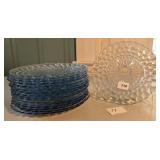 17 Anchor Hocking Bubble Dinner Plates