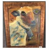 Painting of Sheep Signed E Whitehead