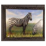 Lucre Chura Oil on Canvas Zebra
