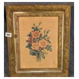 Botanical Print in Victorian Gilt Frame