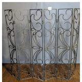 Wrought Iron Folding Fireplace Screen