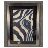 Framed Rachel Parker Zebra Print