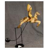 Native American on Horseback Kinetic Metal Balance