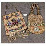 2 Antique Beaded Handbags