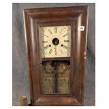 Antique American Ogee Framed Wall Clock
