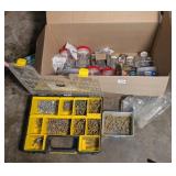 Large Group of Nails, Screws, Fasteners