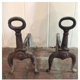 Cast Iron Andirons