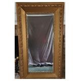Gilt Framed Beveled Glass Mirror
