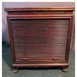 Chinese Rosewood 4 Drawer Tambour Cabinet