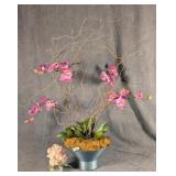 2 Lifelike Faux Floral Arrangements