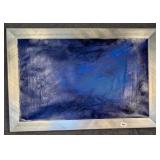 Bob Rankin Acrylic on Paper & a Silver Frame