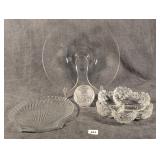 4 Colorless Glass Table Articles Inc Mikasa