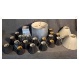Group of Chandelier & Lamp Shades