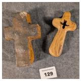 Barbara Biel & Carved Wooden Cross