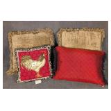 4 Decorator Pillows inc Rooster