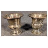 2 Sterling Urn Form Toothpick or Cigarette Holders