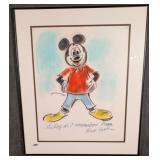 Signed Mickey Mouse Drawing Bill Peet ?