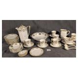 Nippon Chocolate & Dessert Service Gold Trim