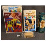 Vintage Wood Blocks & Tumbling Tower